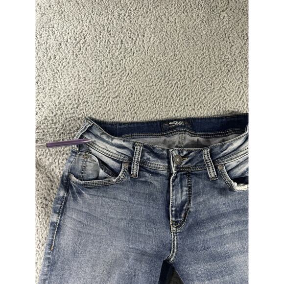 Silver Jeans Women 30 Elyse Ankle Skinny Low Rise - Picture 7 of 10